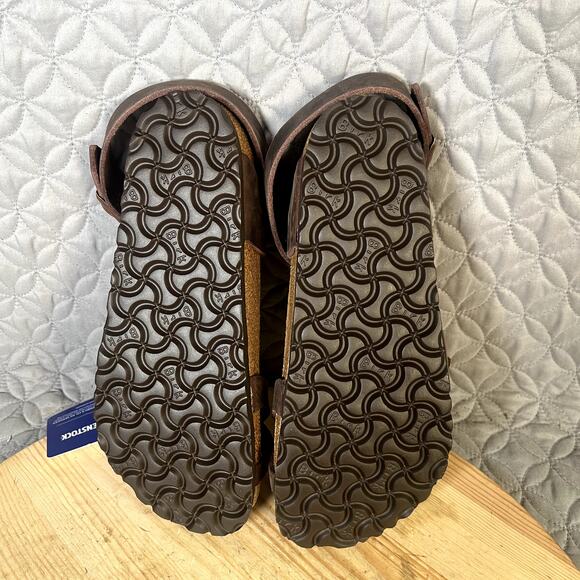 Birkenstock Sandals Women's 7 (38) Yara Brown Oiled Leather NWT - Picture 8 of 8